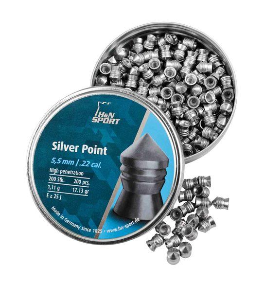 Silver Point 5,5mm kogeltjes / 200 stuks-1702-a
